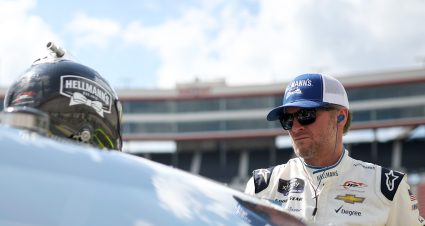 BRISTOL, TENNESSEE - SEPTEMBER 15: Dale Earnhardt Jr., driver of the #88 Hellmann's Chevrolet, prepares to practice for the NASCAR Xfinity Series Food City 300 at Bristol Motor Speedway on September 15, 2023 in Bristol, Tennessee. (Photo by Jared C. Tilton/Getty Images) | Getty Images