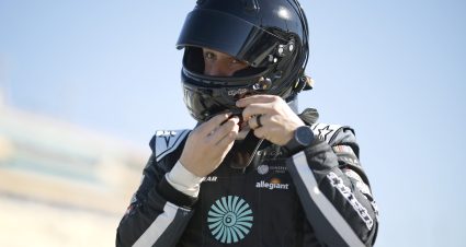 HOMESTEAD, FLORIDA - OCTOBER 21: John Hunter Nemechek Sunseeker Resorts Chevrolet, driver of the #42 Legacy Motor Club, prepares to qualify for the NASCAR Cup Series 4EVER 400 Presented by Mobil 1 at Homestead-Miami Speedway on October 21, 2023 in Homestead, Florida. (Photo by James Gilbert/Getty Images) | Getty Images
