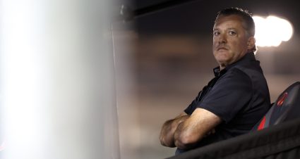 AVONDALE, ARIZONA - NOVEMBER 04: Retired NASCAR Cup Series driver, Tony Stewart, co-owner of Stewart-Hass Racing, NASCAR looks on during the NASCAR Xfinity Series Championship at Phoenix Raceway on November 04, 2023 in Avondale, Arizona. (Photo by Jared C. Tilton/Getty Images) | Getty Images