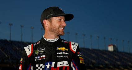 SPARTA, KY - JULY 13: Kasey Kahne, driver of the #95 Dark Matter presented by Ionomy Chevrolet, stands on the grid during qualifying for the Monster Energy NASCAR Cup Series Quaker State 400 presented by Walmart at Kentucky Speedway on July 13, 2018 in Sparta, Kentucky.  (Photo by Michael Reaves/Getty Images) | Getty Images