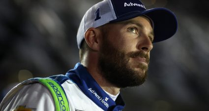 DAYTONA BEACH, FLORIDA - FEBRUARY 15: Ross Chastain, driver of the #1 AdventHealth Chevrolet, looks on during qualifying for the Busch Light Pole at Daytona International Speedway on February 15, 2023 in Daytona Beach, Florida. (Photo by Sean Gardner/Getty Images) | Getty Images