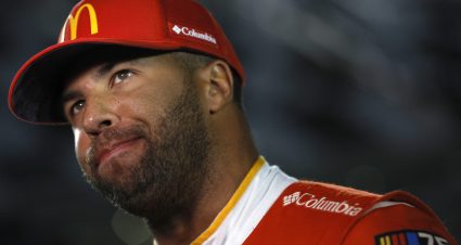 DAYTONA BEACH, FLORIDA - FEBRUARY 15: Bubba Wallace, driver of the #23 McDonald's Toyota, looks on during qualifying for the Busch Light Pole at Daytona International Speedway on February 15, 2023 in Daytona Beach, Florida. (Photo by Sean Gardner/Getty Images) | Getty Images