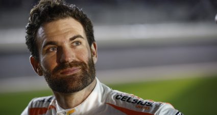 DAYTONA BEACH, FLORIDA - FEBRUARY 15: Corey LaJoie, driver of the #7 Celsius Chevrolet, looks on during qualifying for the Busch Light Pole at Daytona International Speedway on February 15, 2023 in Daytona Beach, Florida. (Photo by Sean Gardner/Getty Images) | Getty Images