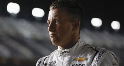DAYTONA BEACH, FLORIDA - FEBRUARY 15: AJ Allmendinger, driver of the #16 Nutrien Ag Solutions Chevrolet, looks on during qualifying for the Busch Light Pole at Daytona International Speedway on February 15, 2023 in Daytona Beach, Florida. (Photo by Sean Gardner/Getty Images) | Getty Images