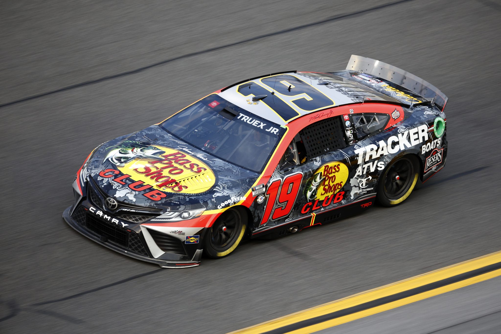 DAYTONA BEACH, FLORIDA - FEBRUARY 17: Martin Truex Jr., driver of the #19 Bass Pro Shops Toyota, drives during practice for the NASCAR Cup Series 65th Annual Daytona 500 at Daytona International Speedway on February 17, 2023 in Daytona Beach, Florida. (Photo by Jared C. Tilton/Getty Images) | Getty Images
