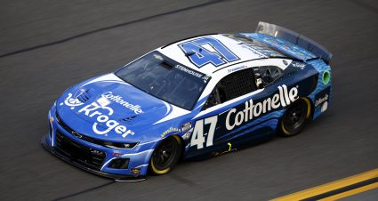 DAYTONA BEACH, FLORIDA - FEBRUARY 17: Ricky Stenhouse Jr., driver of the #47 Kroger/Cottonelle Chevrolet, drives during practice for the NASCAR Cup Series 65th Annual Daytona 500 at Daytona International Speedway on February 17, 2023 in Daytona Beach, Florida. (Photo by Jared C. Tilton/Getty Images) | Getty Images