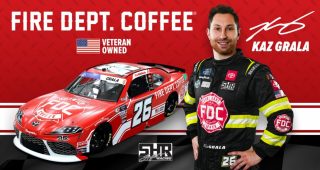 Fire Department Coffee sponsoring Kaz Grala in 10 Xfinity races