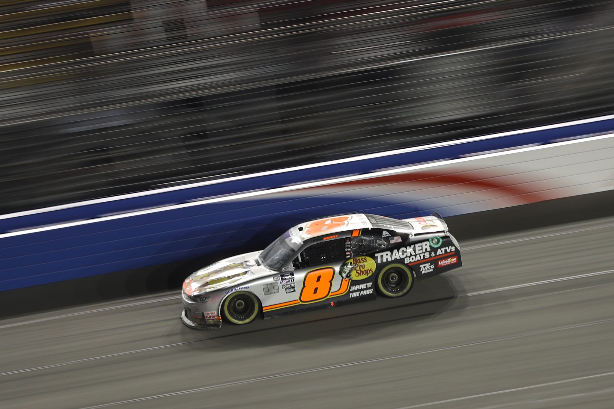 FONTANA, CALIFORNIA - FEBRUARY 26: Josh Berry, driver of the #8 Bass Pro Shops/TRACKER Boats Chevrolet, drives during the NASCAR Xfinity Series Production Alliance Group 300 at Auto Club Speedway on February 26, 2023 in Fontana, California. (Photo by Meg Oliphant/Getty Images) | Getty Images