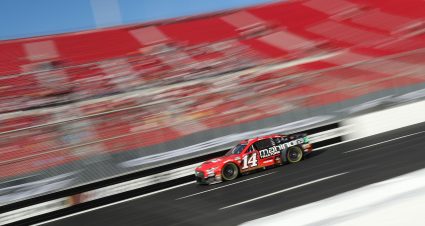LOS ANGELES, CALIFORNIA - FEBRUARY 04: Chase Briscoe, driver of the #14 Mahindra Tractors Ford, drives during practice for the NASCAR Clash at the Coliseum at Los Angeles Coliseum on February 04, 2023 in Los Angeles, California. (Photo by Meg Oliphant/Getty Images) | Getty Images