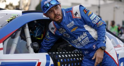LOS ANGELES, CALIFORNIA - FEBRUARY 04: Kyle Larson, driver of the #5 HendrickCars.com Chevrolet, prepares to qualify for the NASCAR Clash at the Coliseum at Los Angeles Coliseum on February 04, 2023 in Los Angeles, California. (Photo by Jared C. Tilton/Getty Images) | Getty Images