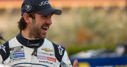 LOS ANGELES, CALIFORNIA - FEBRUARY 04: Daniel Suarez, driver of the #99 Jockey Chevrolet, prepares to to qualify for the NASCAR Clash at the Coliseum at Los Angeles Coliseum on February 04, 2023 in Los Angeles, California. (Photo by Meg Oliphant/Getty Images) | Getty Images