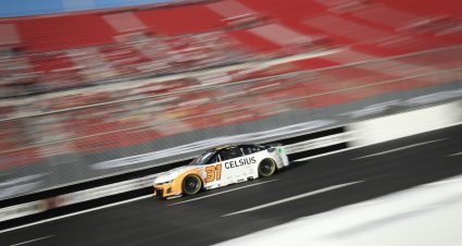 LOS ANGELES, CALIFORNIA - FEBRUARY 04: Justin Haley, driver of the #31 Celsius Chevrolet, drives during practice for the NASCAR Clash at the Coliseum at Los Angeles Coliseum on February 04, 2023 in Los Angeles, California. (Photo by Meg Oliphant/Getty Images) | Getty Images