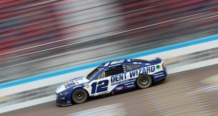 Ryan Blaney’s 2023 #12 Dent Wizard Ford paint scheme.