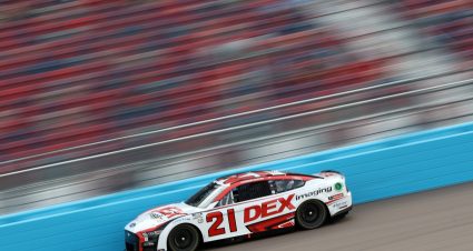AVONDALE, ARIZONA - MARCH 10: Harrison Burton, driver of the #21 DEX Imaging Ford, drives during practice for the NASCAR Cup Series United Rentals Work United 500 at Phoenix Raceway on March 10, 2023 in Avondale, Arizona. (Photo by Meg Oliphant/Getty Images) | Getty Images