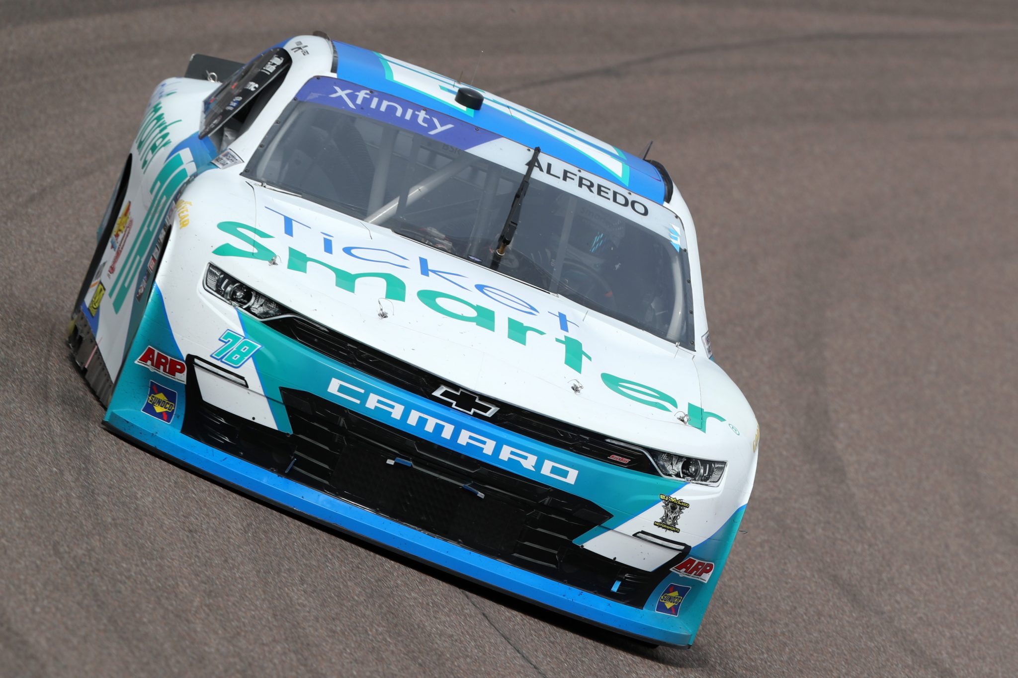 AVONDALE, ARIZONA - MARCH 11: Anthony Alfredo, driver of the #78 Ticket Smarter Chevrolet, drives during qualifying for the NASCAR Cup Series United Rentals Work United 500 at Phoenix Raceway on March 11, 2023 in Avondale, Arizona. (Photo by Meg Oliphant/Getty Images) | Getty Images