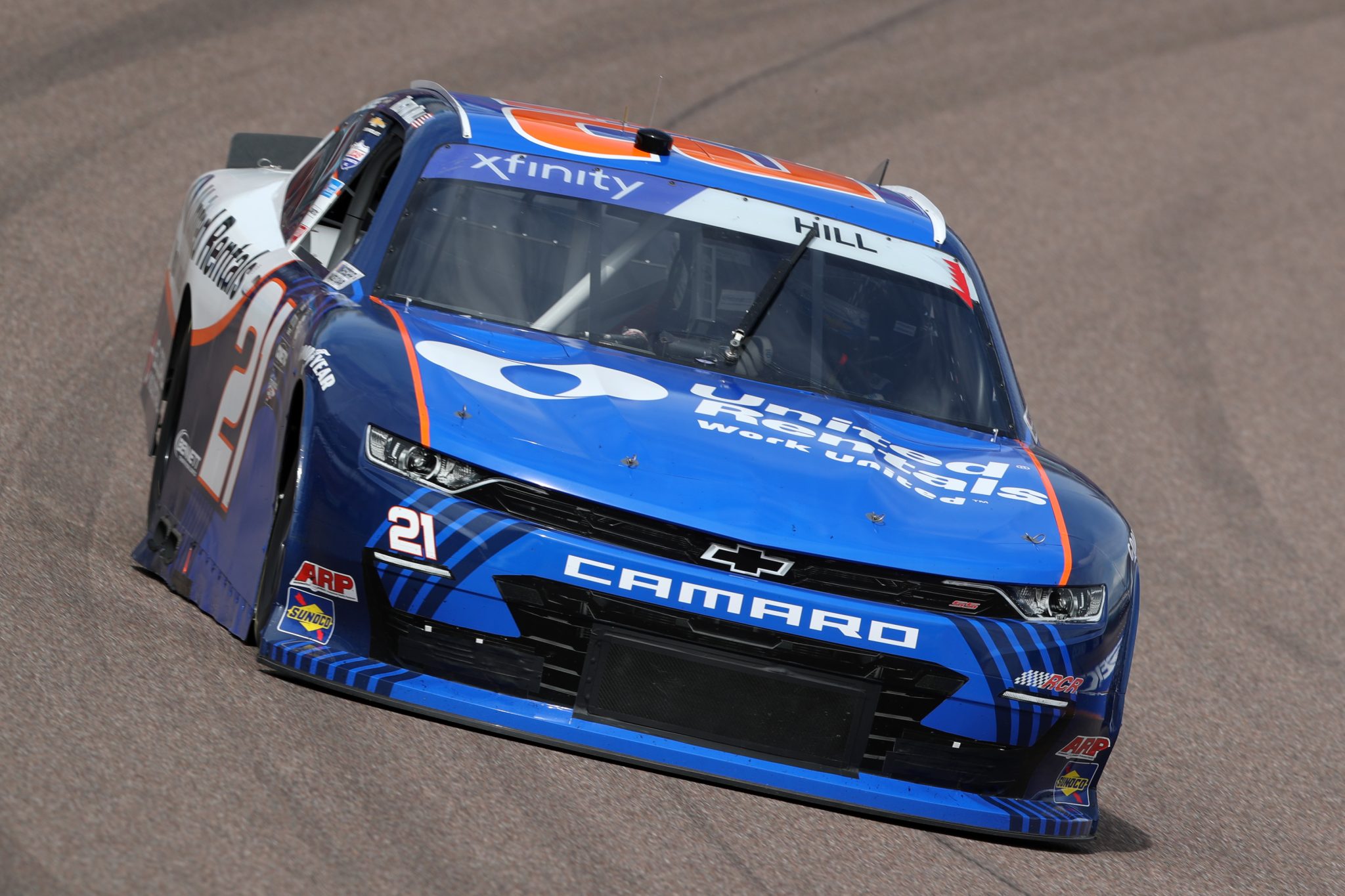 AVONDALE, ARIZONA - MARCH 11: Austin Hill, driver of the #21 United Rentals Chevrolet, drives during qualifying for the NASCAR Xfinity Series United Rentals 200 at Phoenix Raceway on March 11, 2023 in Avondale, Arizona. (Photo by Meg Oliphant/Getty Images) | Getty Images