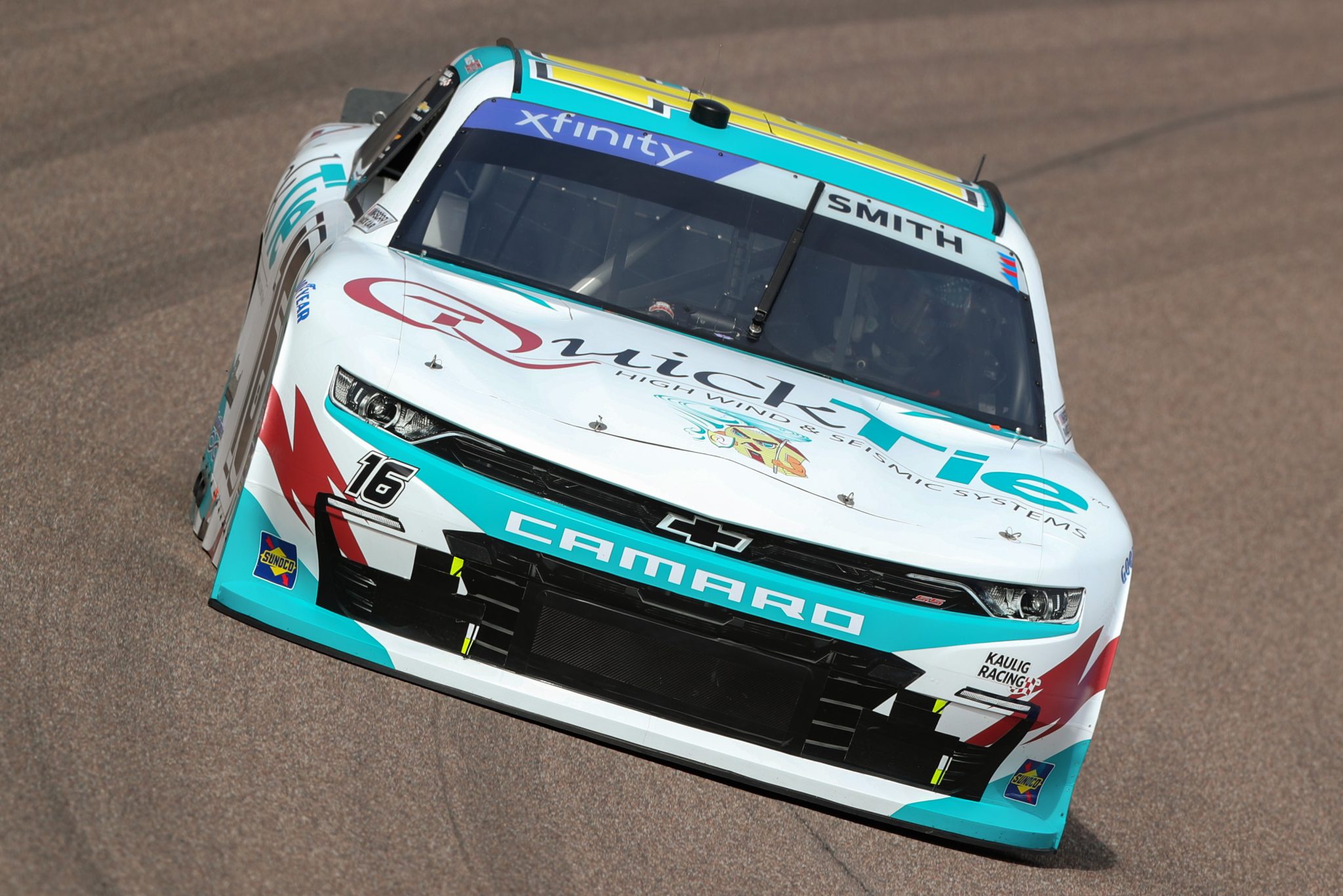 AVONDALE, ARIZONA - MARCH 11: Chandler Smith, driver of the #16 Quick Tie Products Inc. Chevrolet, drives during qualifying for the NASCAR Xfinity Series United Rentals 200 at Phoenix Raceway on March 11, 2023 in Avondale, Arizona. (Photo by Meg Oliphant/Getty Images) | Getty Images