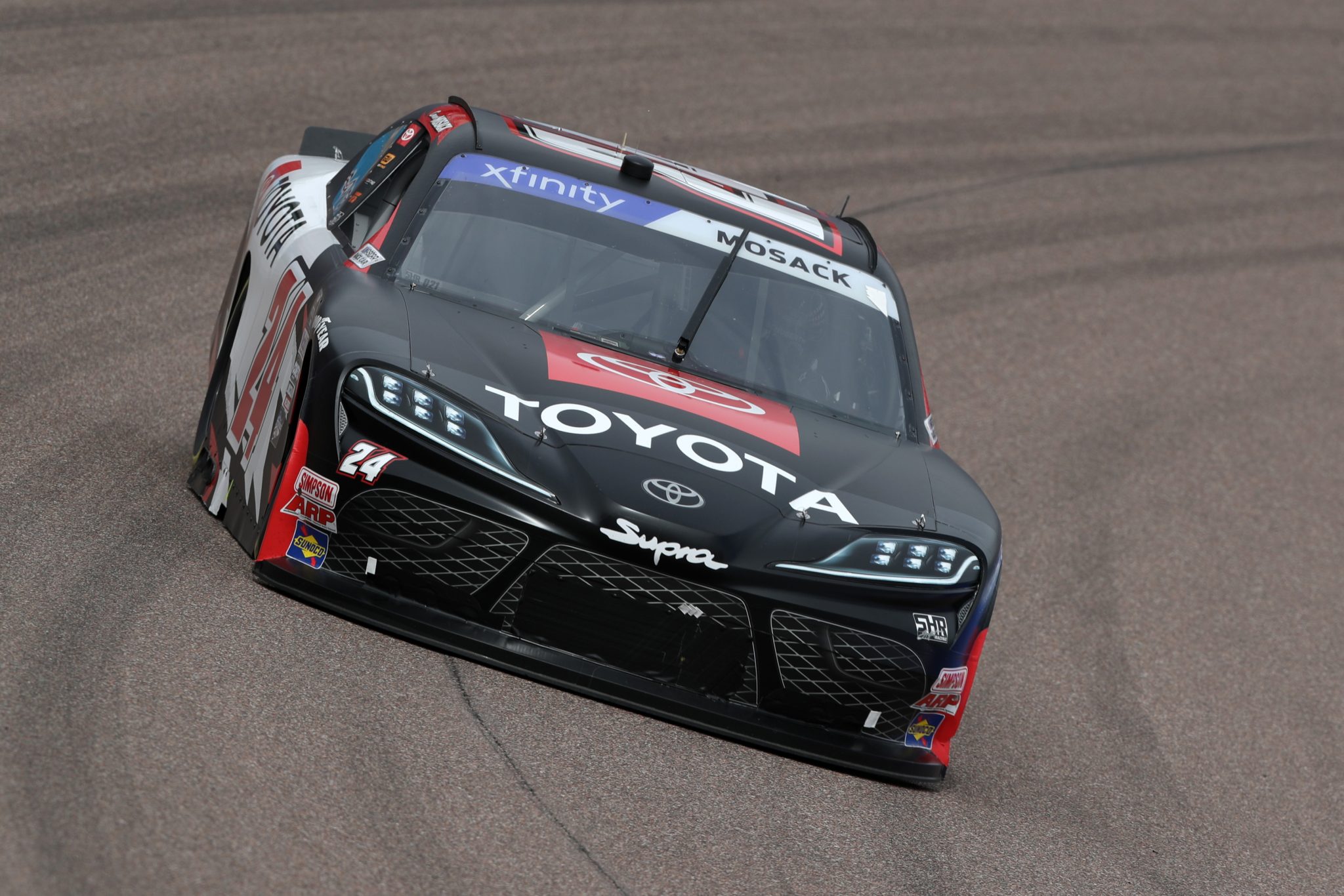AVONDALE, ARIZONA - MARCH 11: Connor Mosack, driver of the #24 Toyota Racing Development Toyota, drives during qualifying for the NASCAR Xfinity Series United Rentals 200 at Phoenix Raceway on March 11, 2023 in Avondale, Arizona. (Photo by Meg Oliphant/Getty Images) | Getty Images