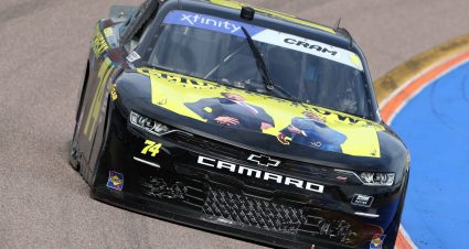 AVONDALE, ARIZONA - MARCH 11: Dawson Cram, driver of the #74 Lerner & Rowe Injury Lawyers Chevrolet, drives during qualifying for the NASCAR Xfinity Series United Rentals 200 at Phoenix Raceway on March 11, 2023 in Avondale, Arizona. (Photo by Meg Oliphant/Getty Images) | Getty Images