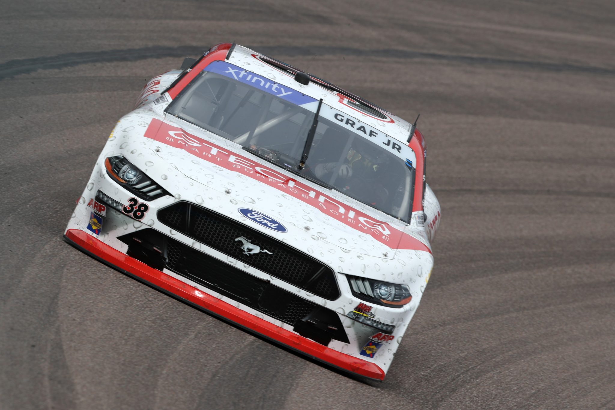 AVONDALE, ARIZONA - MARCH 11: Joe Graf Jr, driver of the #38 GTECHNIQ Ford, drives during qualifying for the NASCAR Xfinity Series United Rentals 200 at Phoenix Raceway on March 11, 2023 in Avondale, Arizona. (Photo by Meg Oliphant/Getty Images) | Getty Images