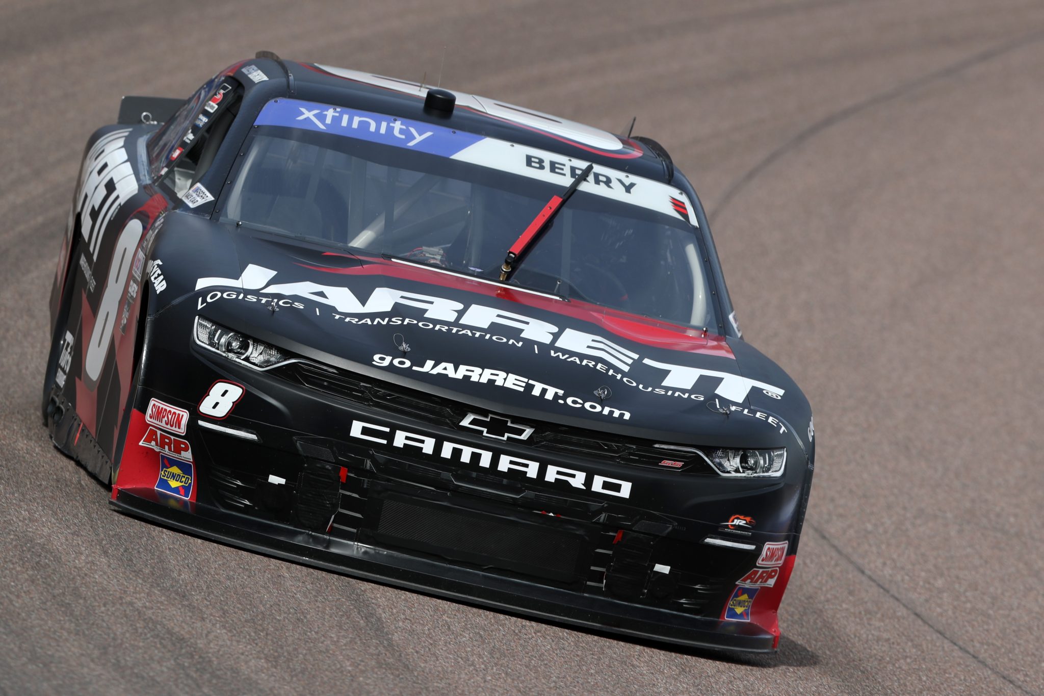 AVONDALE, ARIZONA - MARCH 11: Josh Berry, driver of the #8 Jarrett Logistics Systems Chevrolet, drives during qualifying for the NASCAR Xfinity Series United Rentals 200 at Phoenix Raceway on March 11, 2023 in Avondale, Arizona. (Photo by Meg Oliphant/Getty Images) | Getty Images