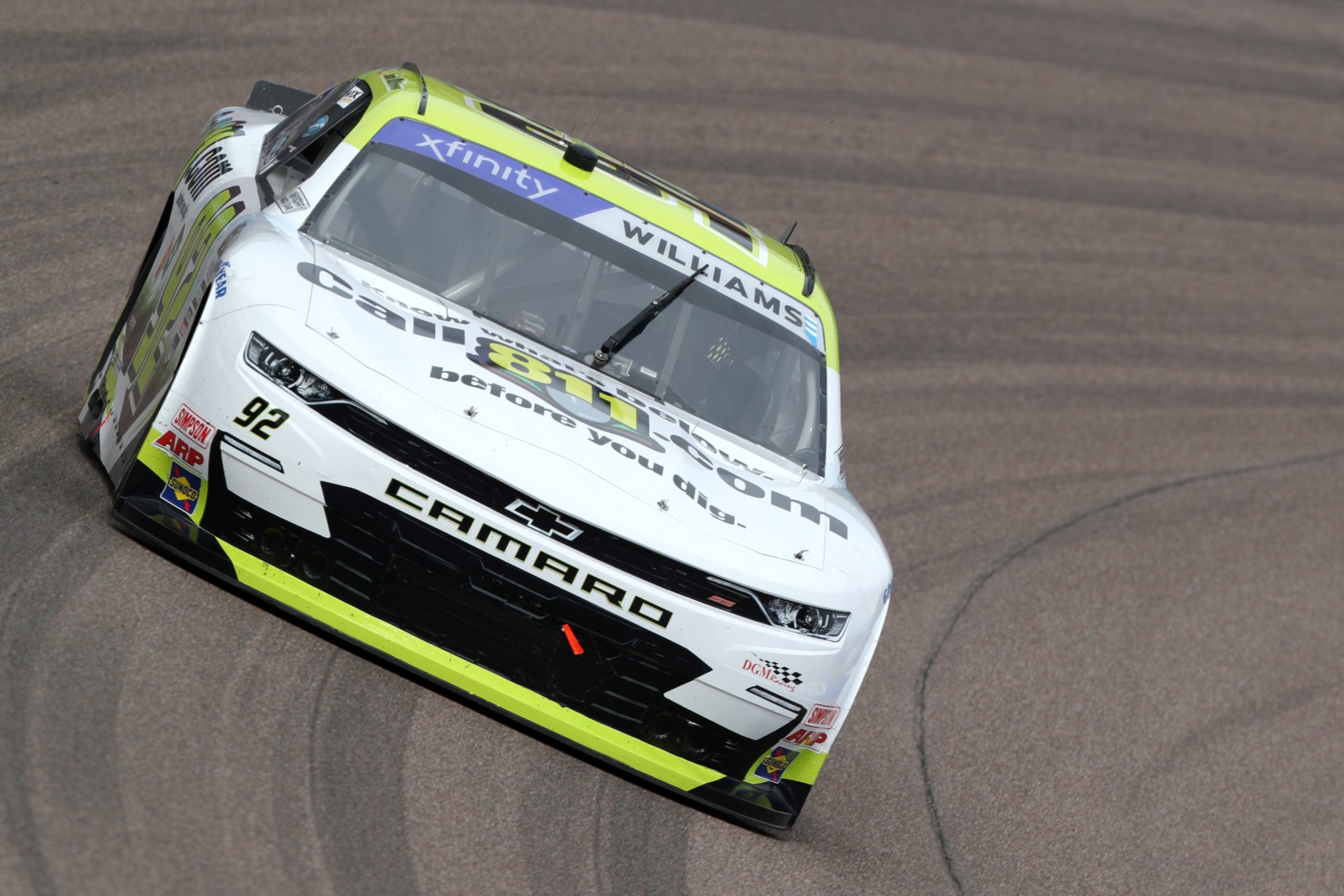 AVONDALE, ARIZONA - MARCH 11: Josh Williams, driver of the #92 Call 811/Alloy Employer Chevrolet, drives during qualifying for the NASCAR Xfinity Series United Rentals 200 at Phoenix Raceway on March 11, 2023 in Avondale, Arizona. (Photo by Meg Oliphant/Getty Images) | Getty Images