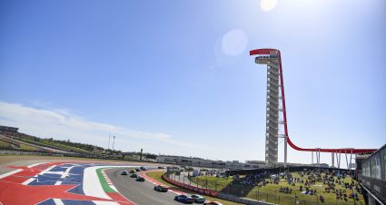 AUSTIN, TEXAS - MARCH 27: A general view of racing during the NASCAR Cup Series Echopark Automotive Grand Prix at Circuit of The Americas on March 27, 2022 in Austin, Texas. (Photo by Logan Riely/Getty Images) | Getty Images