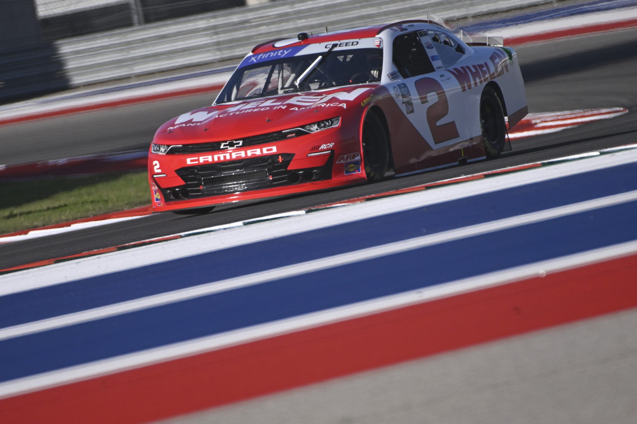 AUSTIN, TEXAS - MARCH 24: Sheldon Creed, driver of the #2 Whelen Chevrolet, drives during practice for the NASCAR Xfinity Series Pit Boss 250 at Circuit of The Americas on March 24, 2023 in Austin, Texas. (Photo by Logan Riely/Getty Images) | Getty Images
