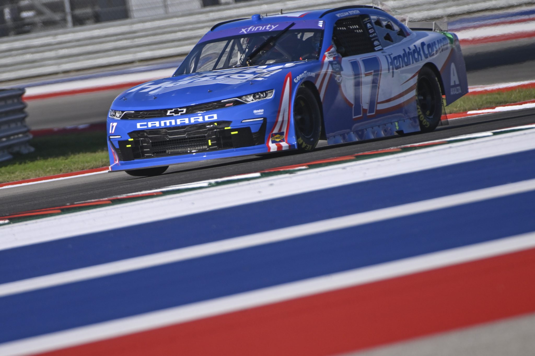 AUSTIN, TEXAS - MARCH 24: William Byron, driver of the #17 HendrickCars.com Chevrolet, during practice for the NASCAR Xfinity Series Pit Boss 250 at Circuit of The Americas on March 24, 2023 in Austin, Texas. (Photo by Logan Riely/Getty Images) | Getty Images