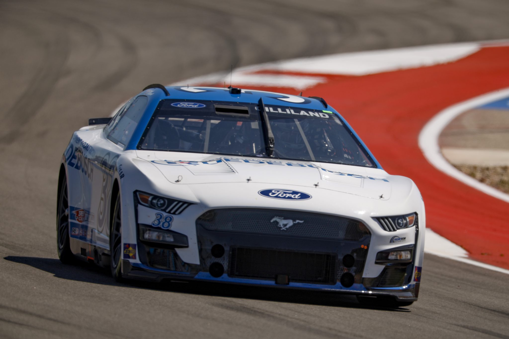 AUSTIN, TEXAS - MARCH 24: Todd Gilliland, driver of the #38 Ruedebusch Ford, drives during practice for the NASCAR Cup Series EchoPark Automotive Grand Prix at Circuit of The Americas on March 24, 2023 in Austin, Texas. (Photo by Chris Graythen/Getty Images) | Getty Images
