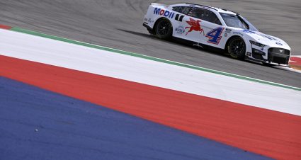 AUSTIN, TEXAS - MARCH 25: Kevin Harvick, driver of the #4 Mobil 1 Ford, drives during qualifying for the NASCAR Cup Series EchoPark Automotive Grand Prix at Circuit of The Americas on March 25, 2023 in Austin, Texas. (Photo by Logan Riely/Getty Images) | Getty Images
