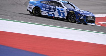 AUSTIN, TEXAS - MARCH 25: Brad Keselowski, driver of the #6 Wyndham Rewards Ford, drives during qualifying for the NASCAR Cup Series EchoPark Automotive Grand Prix at Circuit of The Americas on March 25, 2023 in Austin, Texas. (Photo by Logan Riely/Getty Images) | Getty Images