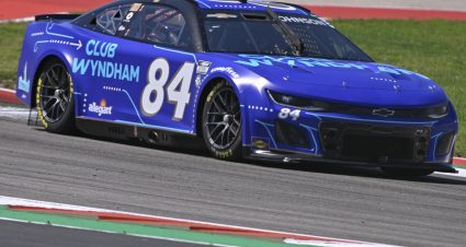 AUSTIN, TEXAS - MARCH 24: Jimmie Johnson, driver of the #84 Club Wyndham Chevrolet, drives during practice for the NASCAR Cup Series EchoPark Automotive Grand Prix at Circuit of The Americas on March 24, 2023 in Austin, Texas. (Photo by Logan Riely/Getty Images) | Getty Images