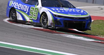 AUSTIN, TEXAS - MARCH 24: Daniel Suarez, driver of the #99 Freeway Insurance Chevrolet, drives during practice for the NASCAR Cup Series EchoPark Automotive Grand Prix at Circuit of The Americas on March 24, 2023 in Austin, Texas. (Photo by Logan Riely/Getty Images) | Getty Images