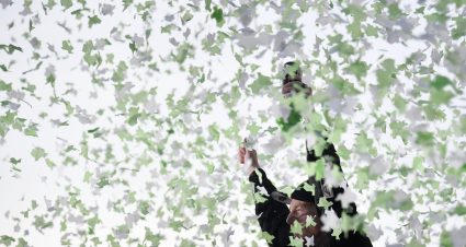 AUSTIN, TEXAS - MARCH 26: Tyler Reddick, driver of the #45 Monster Energy Toyota, celebrates in victory lane after winning the NASCAR Cup Series EchoPark Automotive Grand Prix at Circuit of The Americas on March 26, 2023 in Austin, Texas. (Photo by Logan Riely/Getty Images) | Getty Images