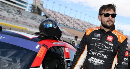 LAS VEGAS, NEVADA - MARCH 04: Joe Graf Jr., driver of the #19 CoverSeal Toyota, waits on the grid during the NASCAR Xfinity Series Alsco Uniforms 300 at Las Vegas Motor Speedway on March 04, 2023 in Las Vegas, Nevada. (Photo by Meg Oliphant/Getty Images) | Getty Images