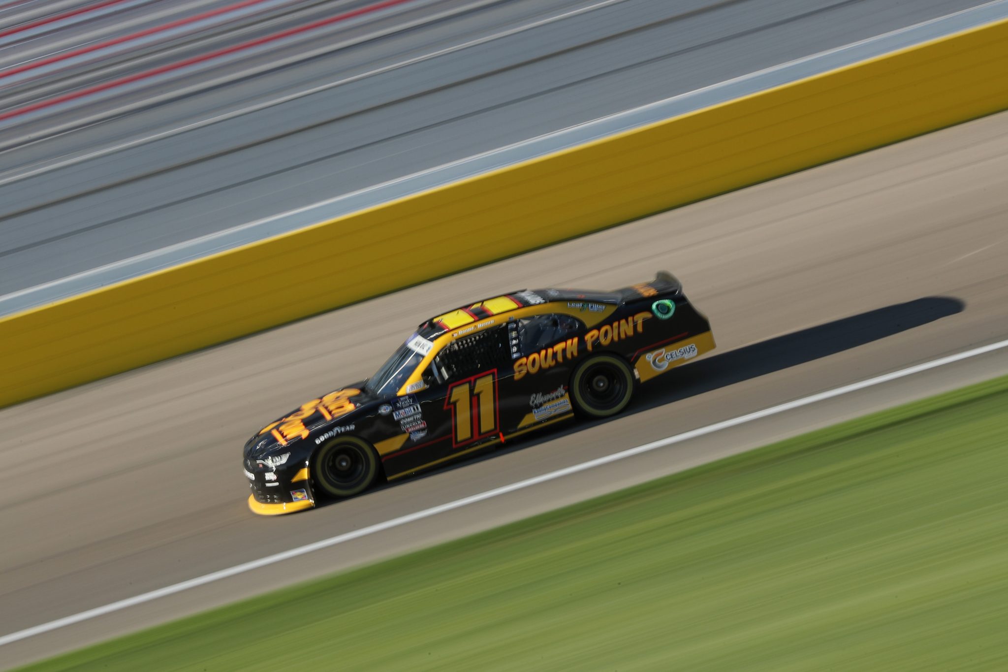 LAS VEGAS, NEVADA - MARCH 03: Daniel Hemric, driver of the #11 South Point Hotel and Casino Chevrolet, drives during practice for the NASCAR Xfinity Series Alsco Uniforms 300 at Las Vegas Motor Speedway on March 03, 2023 in Las Vegas, Nevada. (Photo by Meg Oliphant/Getty Images) | Getty Images