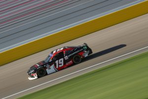 LAS VEGAS, NEVADA - MARCH 03: Joe Graf Jr., driver of the #19 CoverSeal Toyota, drives during practice for the NASCAR Xfinity Series Alsco Uniforms 300 at Las Vegas Motor Speedway on March 03, 2023 in Las Vegas, Nevada. (Photo by Meg Oliphant/Getty Images) | Getty Images