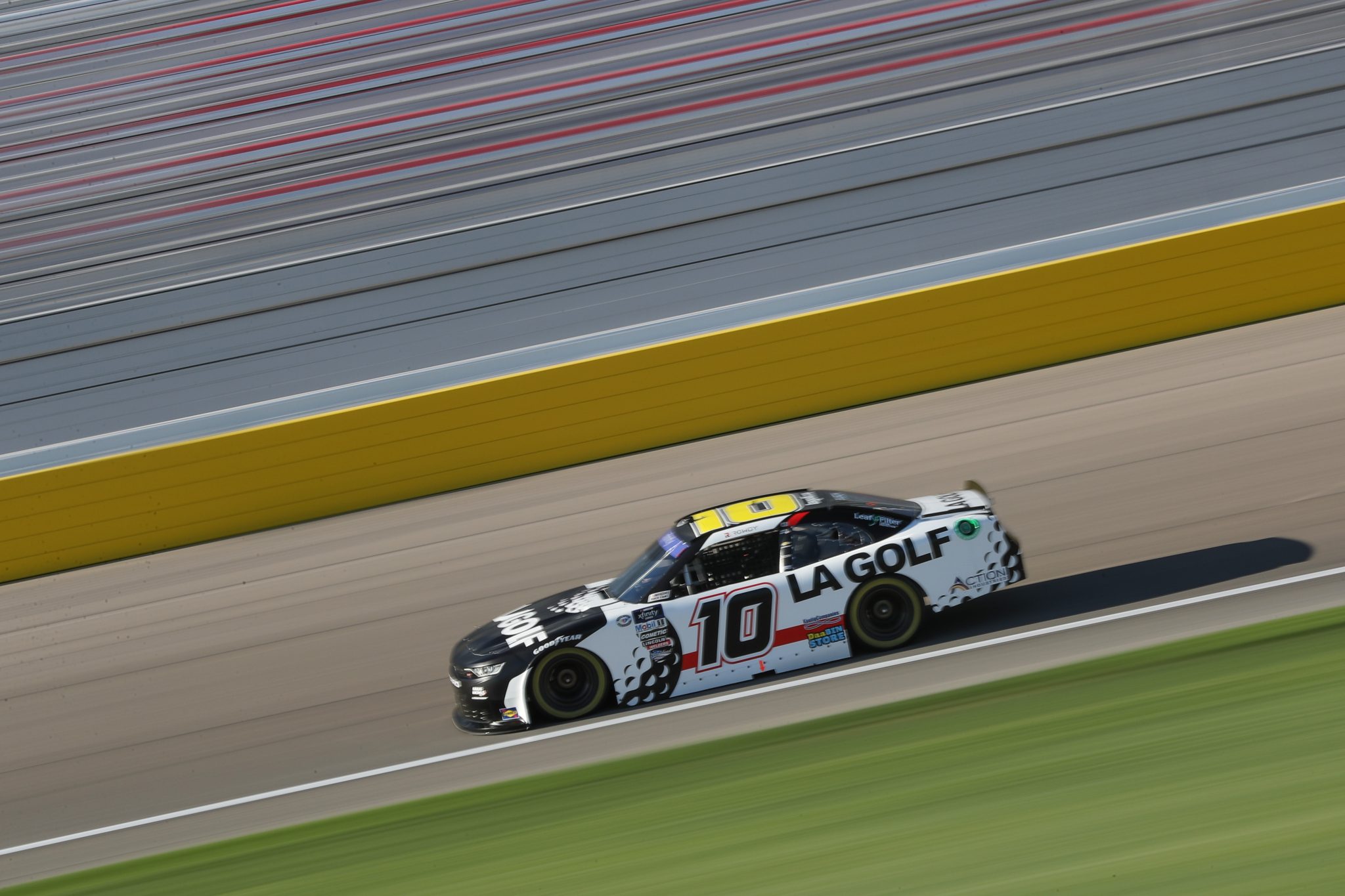 LAS VEGAS, NEVADA - MARCH 03: Kyle Busch, driver of the #10 LA Golf Chevrolet, drives during practice for the NASCAR Xfinity Series Alsco Uniforms 300 at Las Vegas Motor Speedway on March 03, 2023 in Las Vegas, Nevada. (Photo by Meg Oliphant/Getty Images) | Getty Images