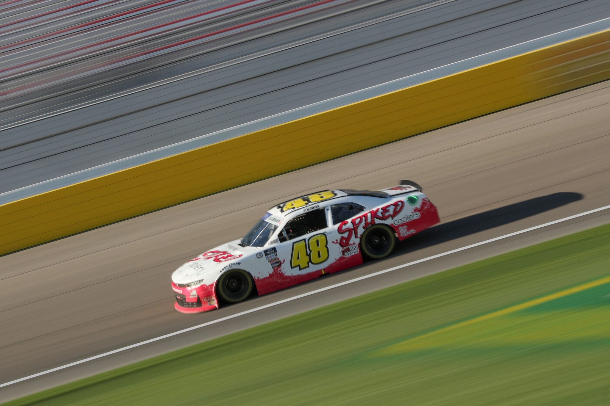 LAS VEGAS, NEVADA - MARCH 03: Parker Kligerman, driver of the #48 Big Machine Racing Spiked Chevrolet, drives during practice for the NASCAR Xfinity Series Alsco Uniforms 300 at Las Vegas Motor Speedway on March 03, 2023 in Las Vegas, Nevada. (Photo by Meg Oliphant/Getty Images) | Getty Images