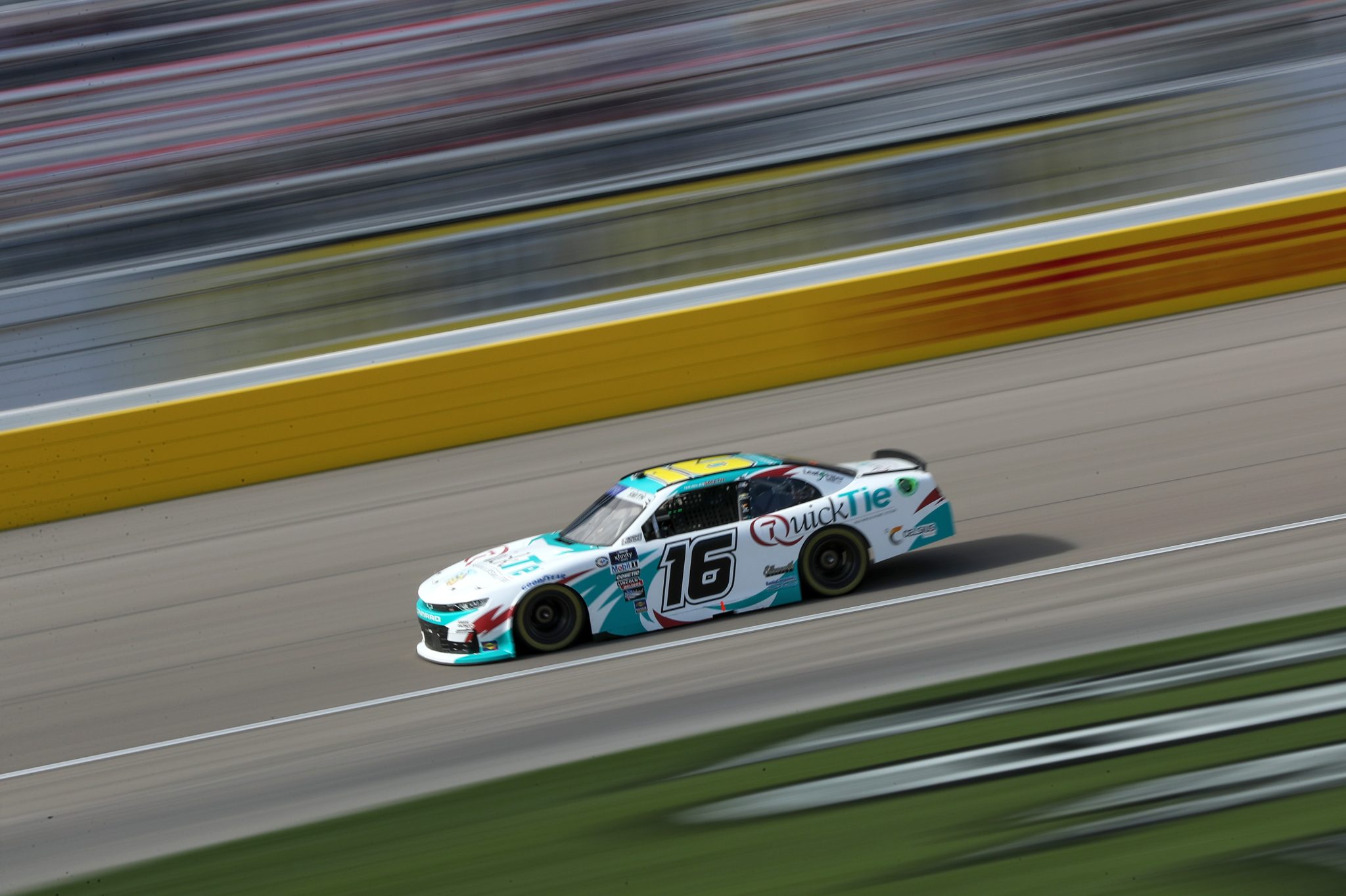 LAS VEGAS, NEVADA - MARCH 04: Chandler Smith, driver of the #16 Quick Tie Products Inc. Chevrolet, drives during the NASCAR Xfinity Series Alsco Uniforms 300 at Las Vegas Motor Speedway on March 04, 2023 in Las Vegas, Nevada. (Photo by Meg Oliphant/Getty Images) | Getty Images