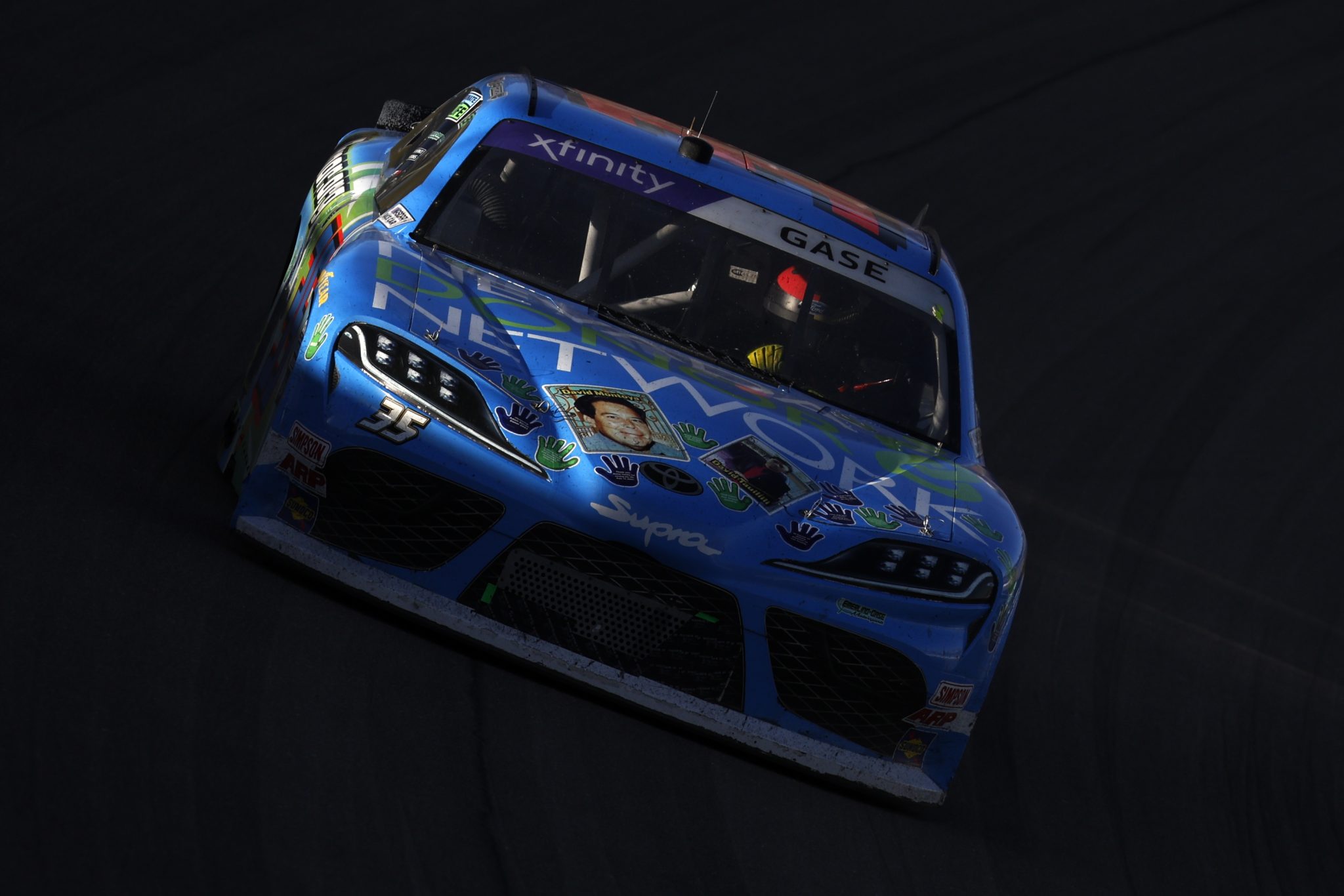 LAS VEGAS, NEVADA - MARCH 04: Joey Gase, driver of the #35 Nevada Donor Network Toyota, drives during the NASCAR Xfinity Series Alsco Uniforms 300 at Las Vegas Motor Speedway on March 04, 2023 in Las Vegas, Nevada. (Photo by Chris Graythen/Getty Images) | Getty Images