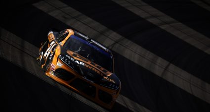 LAS VEGAS, NEVADA - MARCH 04: Bayley Currey, driver of the #4 KSDT CPA Chevrolet, drives during the NASCAR Xfinity Series Alsco Uniforms 300 at Las Vegas Motor Speedway on March 04, 2023 in Las Vegas, Nevada. (Photo by Chris Graythen/Getty Images) | Getty Images
