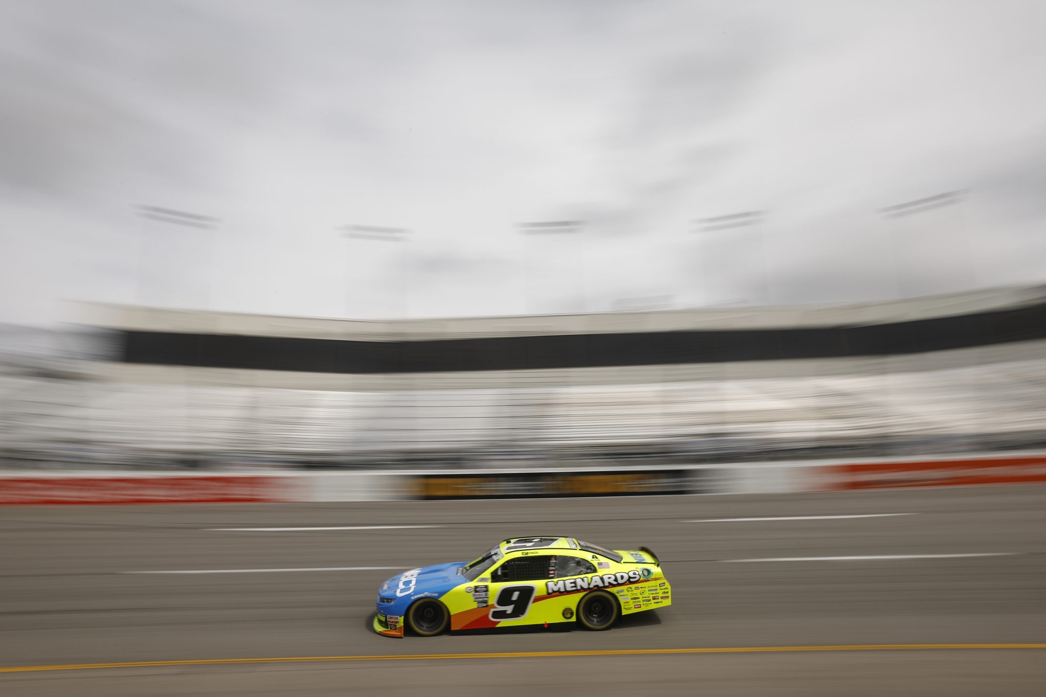 RICHMOND, VIRGINIA - APRIL 01: Brandon Jones, driver of the #9 Menards/NIBCO Chevrolet, drives during the NASCAR Xfinity Series ToyotaCare 250 at Richmond Raceway on April 01, 2023 in Richmond, Virginia. (Photo by Jared C. Tilton/Getty Images) | Getty Images