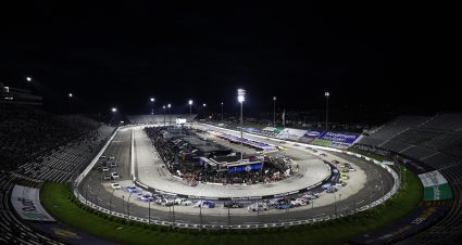 MARTINSVILLE, VIRGINIA - APRIL 07: A general view of racing during the NASCAR Camping World Truck Series Blu-Emu Maximum Pain Relief 200 at Martinsville Speedway on April 07, 2022 in Martinsville, Virginia. (Photo by Jared C. Tilton/Getty Images) | Getty Images
