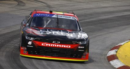 MARTINSVILLE, VIRGINIA - APRIL 14: Leland Honeyman, driver of the #45 Eighth Order Chevrolet, drives during practice for the NASCAR Xfinity SeriesCall811.com Before You Dig. 250 at Martinsville Speedway on April 14, 2023 in Martinsville, Virginia. (Photo by Sean Gardner/Getty Images) | Getty Images