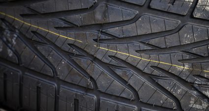 MARTINSVILLE, VIRGINIA - APRIL 14:  A detail view of Goodyear Eagle Wet-Weather Radials tires prior to the NASCAR Craftsman Truck Series Long John Silver's 200 at Martinsville Speedway on April 14, 2023 in Martinsville, Virginia. (Photo by Sean Gardner/Getty Images) | Getty Images