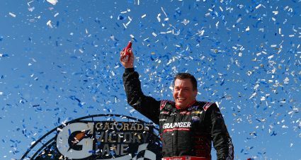 AVONDALE, AZ - MARCH 19:  Ryan Newman, driver of the #31 Grainger Chevrolet, celebrates in victory lane after winning the Monster Energy NASCAR Cup Series Camping World 500 at Phoenix International Raceway on March 19, 2017 in Avondale, Arizona.  (Photo by Jonathan Ferrey/Getty Images) | Getty Images