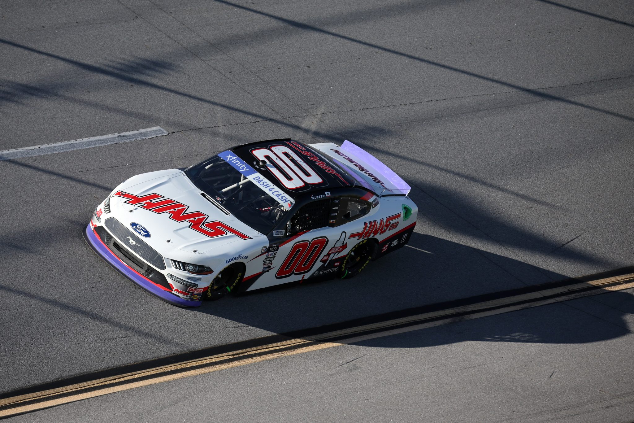 TALLADEGA, ALABAMA - APRIL 22: Cole Custer, driver of the #00 Haas Automation Ford, drives during the NASCAR Xfinity Series Ag-Pro 300 at Talladega Superspeedway on April 22, 2023 in Talladega, Alabama. (Photo by James Gilbert/Getty Images) | Getty Images
