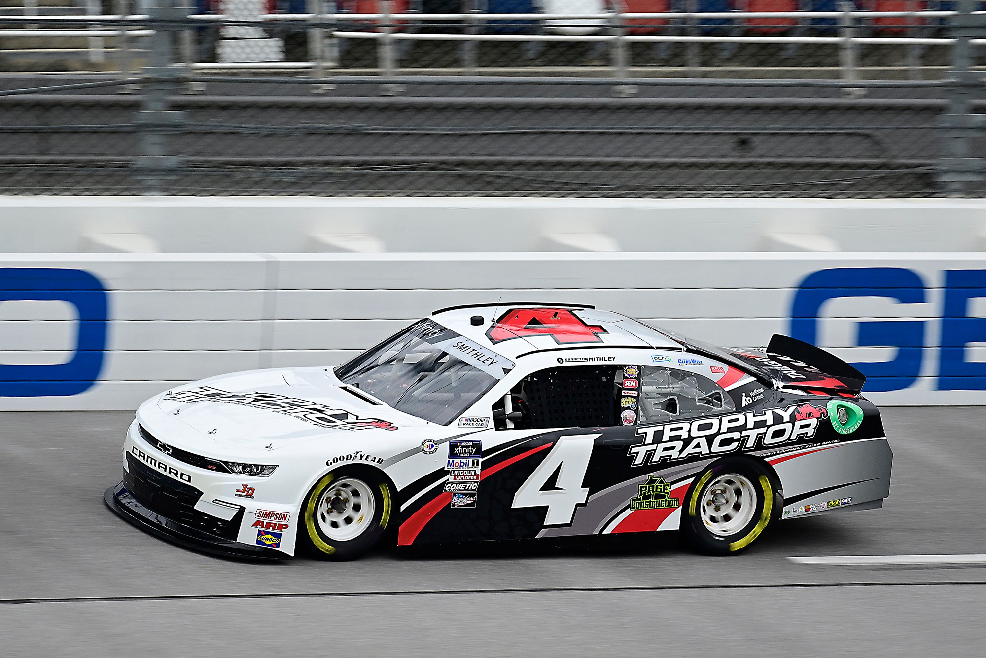 #4: Garrett Smithley, JD Motorsports, Trophy Tractor Chevrolet Camaro